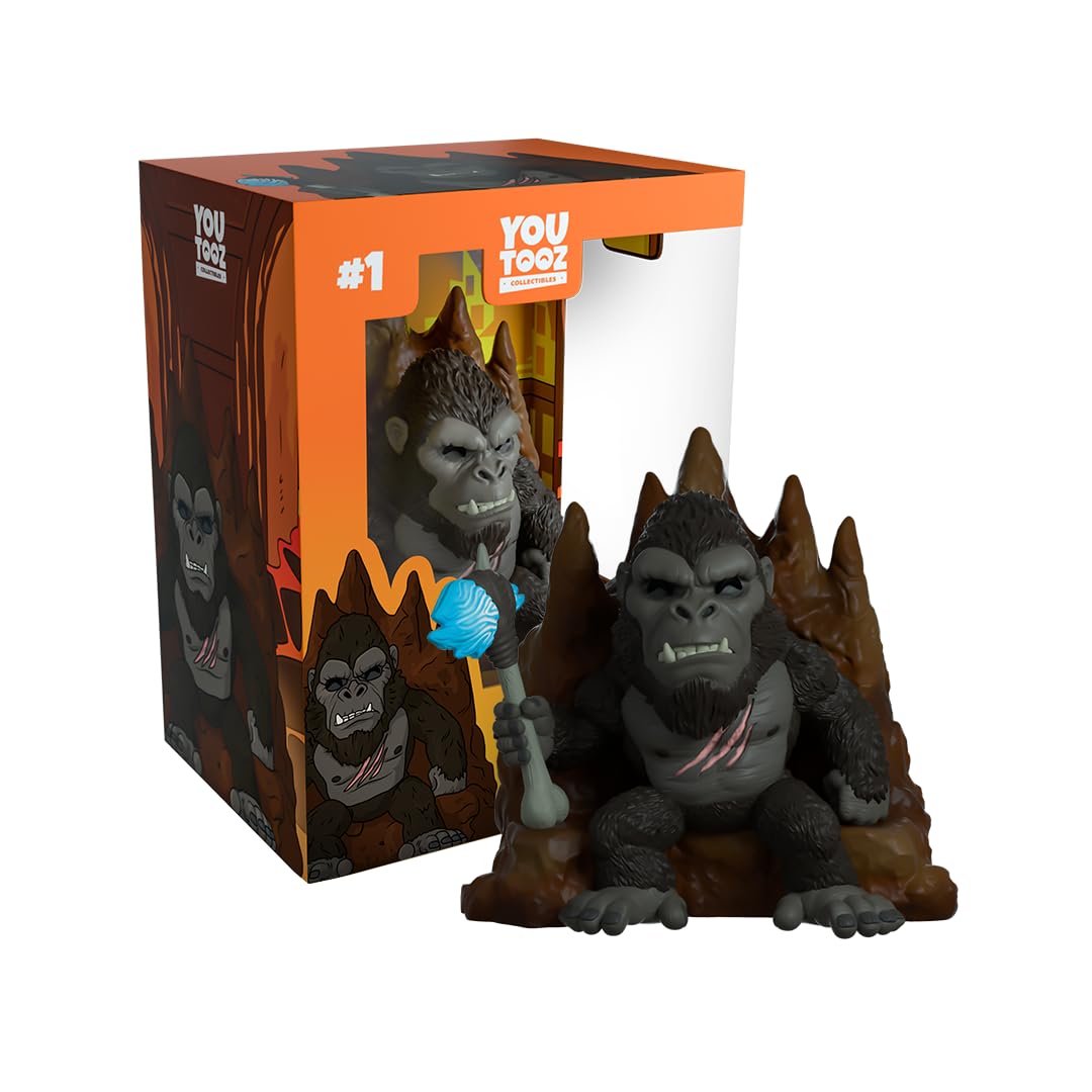 Youtooz Kong on Throne 4.1" Inch Action Figure, Godzilla VS. Kong Vinyl Figure by Youtooz Godzilla vs King Kong Collection