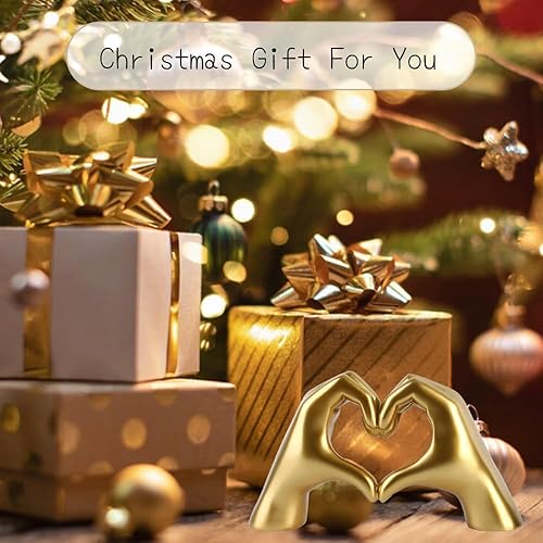 Miniatura 5 de Estatuas de gestos de mano, estatuas de dedo en forma de corazón, decoración del hogar, estilo moderno, adornos decorativos para sala de estar,