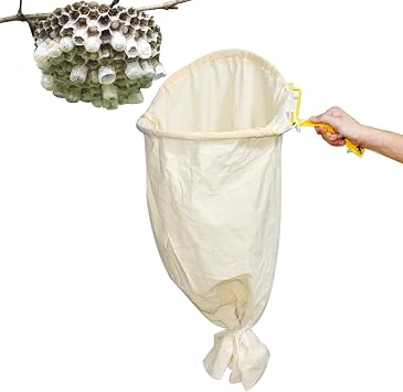 SCOOVY Bee Catcher Net، حقيبة سرب تلسكوبية بإطار فولاذي، قفص نحل بقاعدة قابلة للقفل، حقيبة قرص العسل من قماش النحل أداة تجنيد خفيفة للغاية لمربي النحل في الهواء الطلق للشاطئ الخارجي