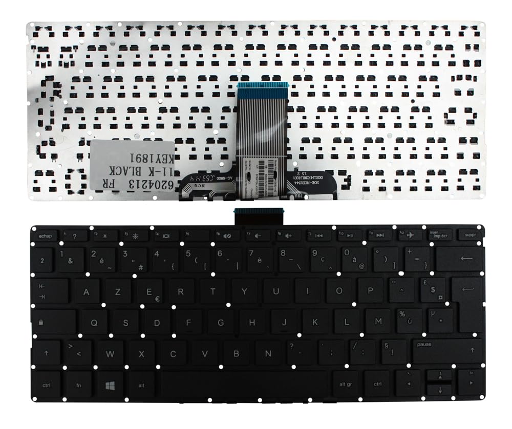 Clavier pour Ordinateur Portable HP Pavilion 11-k100nu Télétravail Confortable