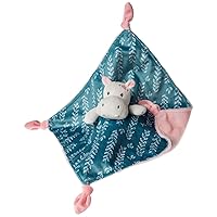 Vista 3 de Mary Meyer Stuffed Animal Lovey Security Blanket, 13 x 13-Inches, Jewel Hippo