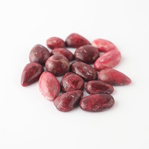 Miniatura 4 de Lote de cabujones a granel de piedras preciosas naturales de thulitis, fabricación de joyas sueltas, bricolaje pulido, envoltura de alambre,