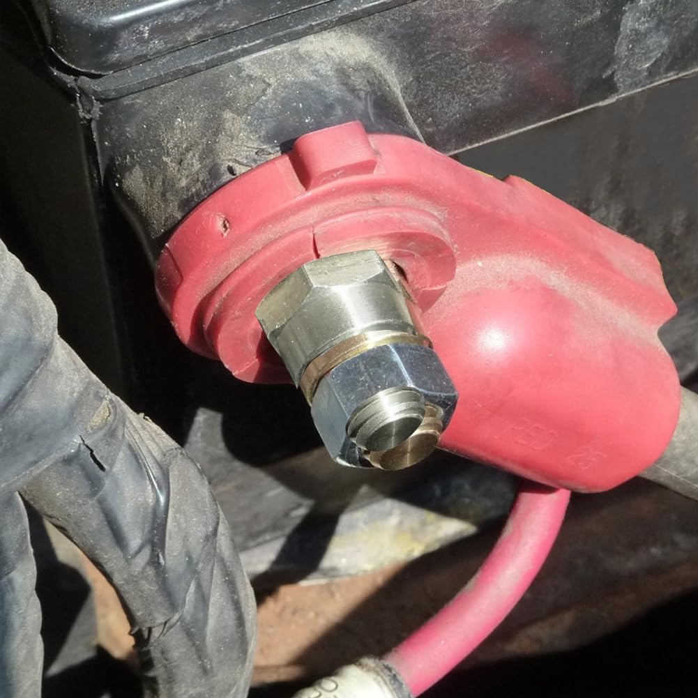 Ampper - Postes De Carga De Terminal De Batería Macho De Latón De 3/8 A 