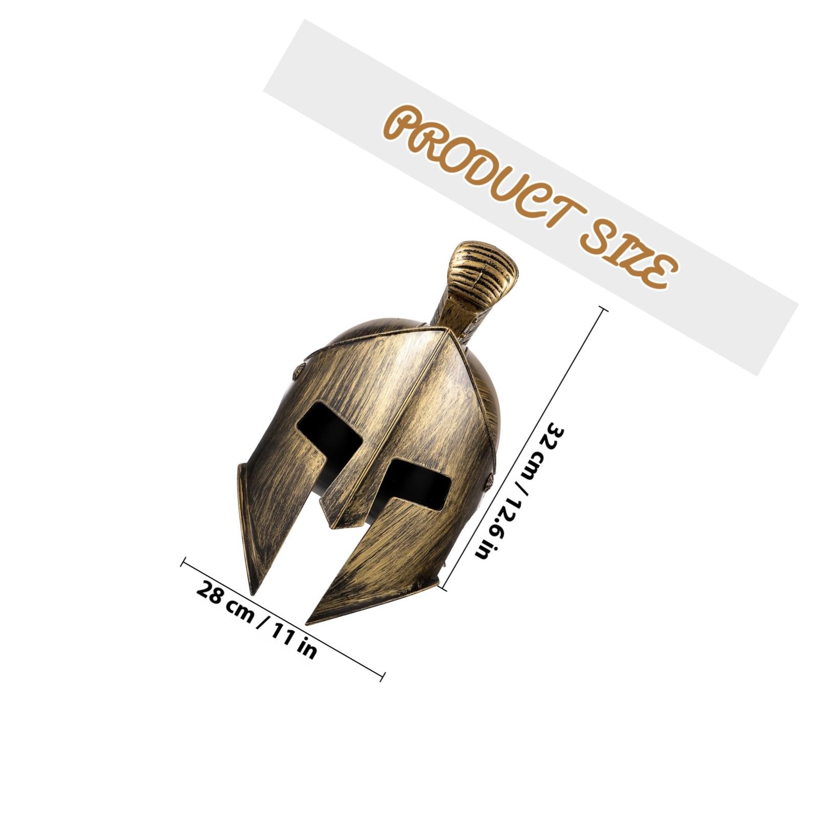 Angoily Elmetto Romano da Gladiatore per Adulti in Plastico Fodera Confortevole e Resistente per Feste a Tema e Spettacoli