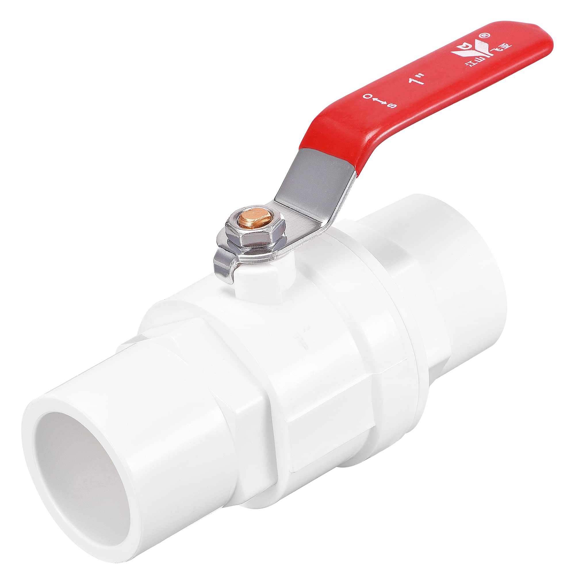 Válvula de bola de PVC de 32 mm para control de agua en acuarios y piscinas