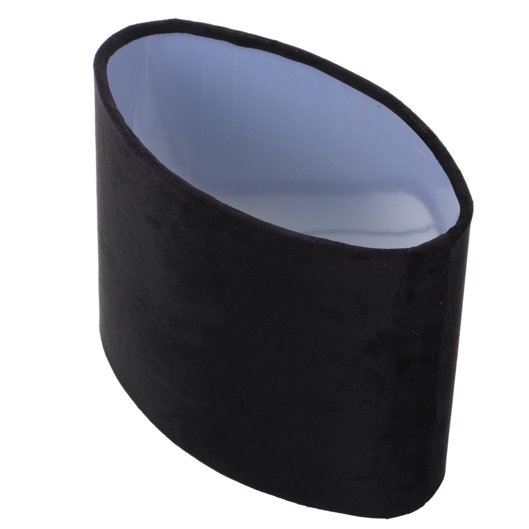 Abat-jour Ovale en Tissu Noir, Couverture Décorative pour Lampe