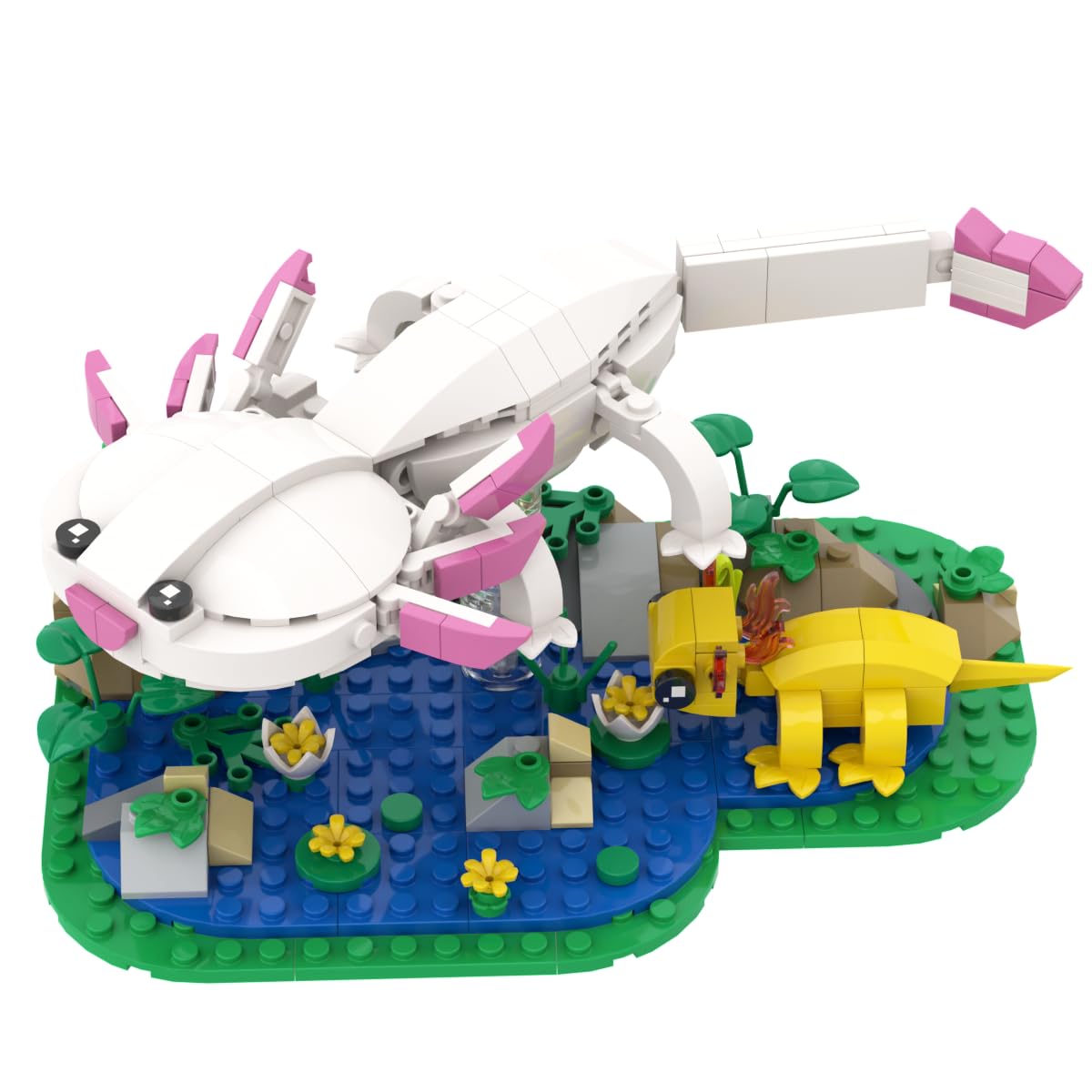 Amazon.com: MIAMIACITA Axolotl Toy Building Set, Axolotl Doll
