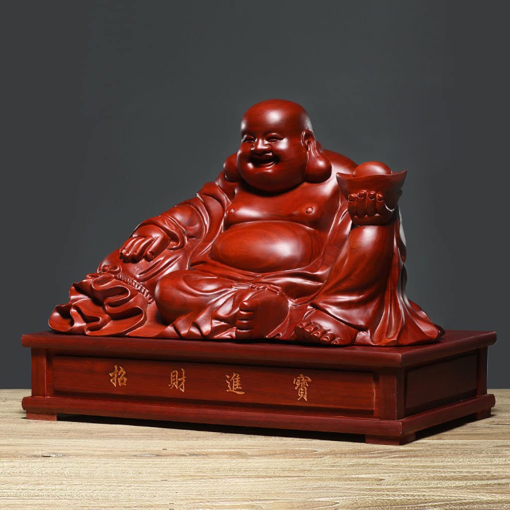 Amazon.co.jp: 仏像 木彫り 七福神 布袋 様 布袋さんの置物 木製