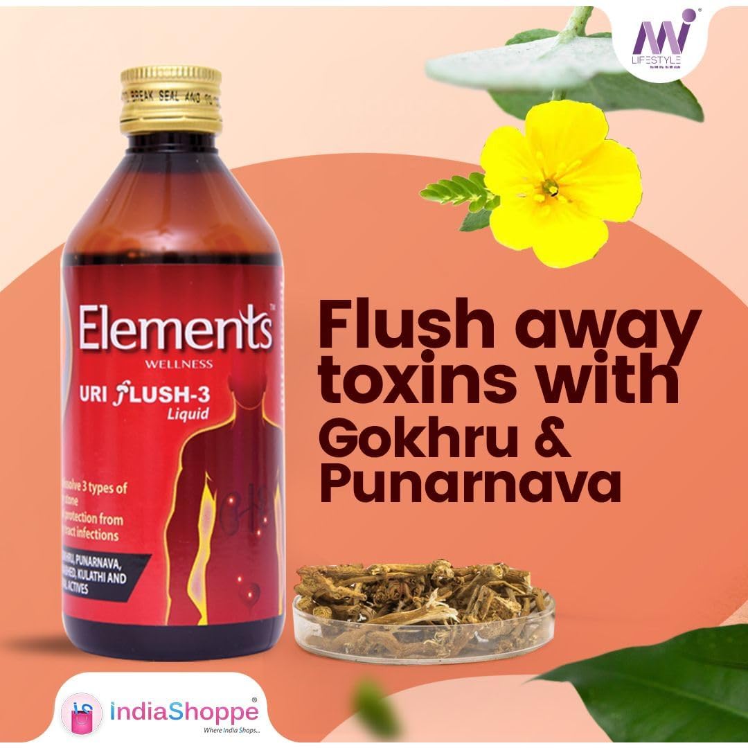 Elements Wellness Uri Flush-3 Liquid 200ml, Elements Wellness, Uri