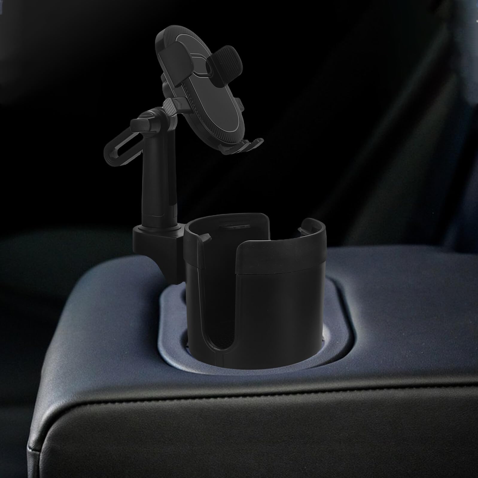 Tofficu Supporto Cellulare Auto Porta Tazze Supporto Telefono Auto per Smartphone e Bevande Clip Salda Suv