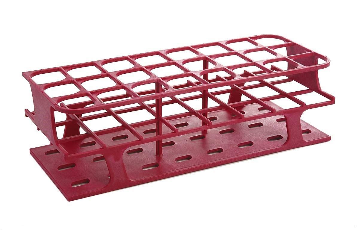 Full-Size Test Tube Racks 30mm 24 Place (Red) (pk of 8)