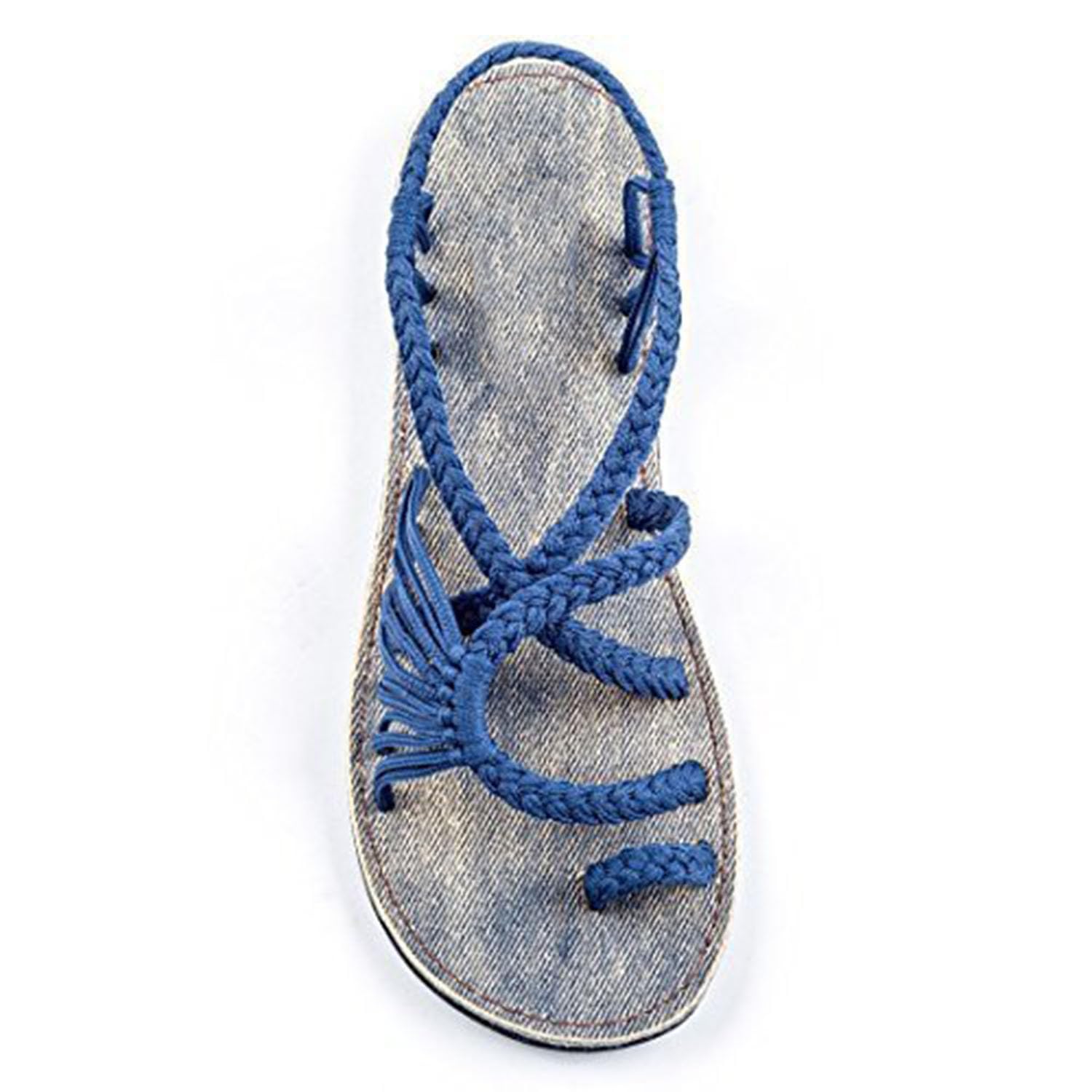 MIAOXIAO Women Sandals Flip Flop Buckle Ankle Strap Flatform Summer Open Toe Ankle Strap Platform Wedge Casual Flatform Sandals Sandal,6,EU40