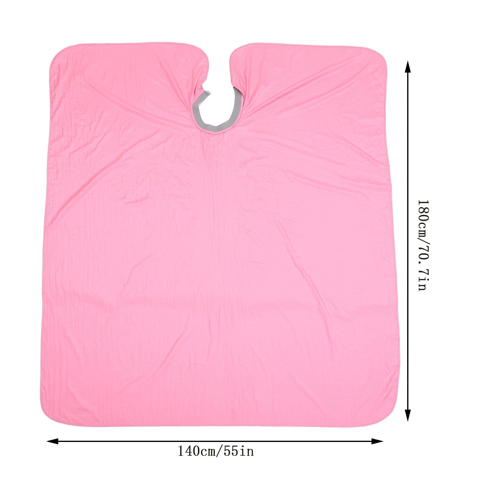 VALICLUD Capa de Peluquero Grande de Tela Rosa para Cortar Cabello Profesional, Capa de Corte de Pelo para Mujer, Protección Anticaída de Cabello para Uso en Salón y Barbería