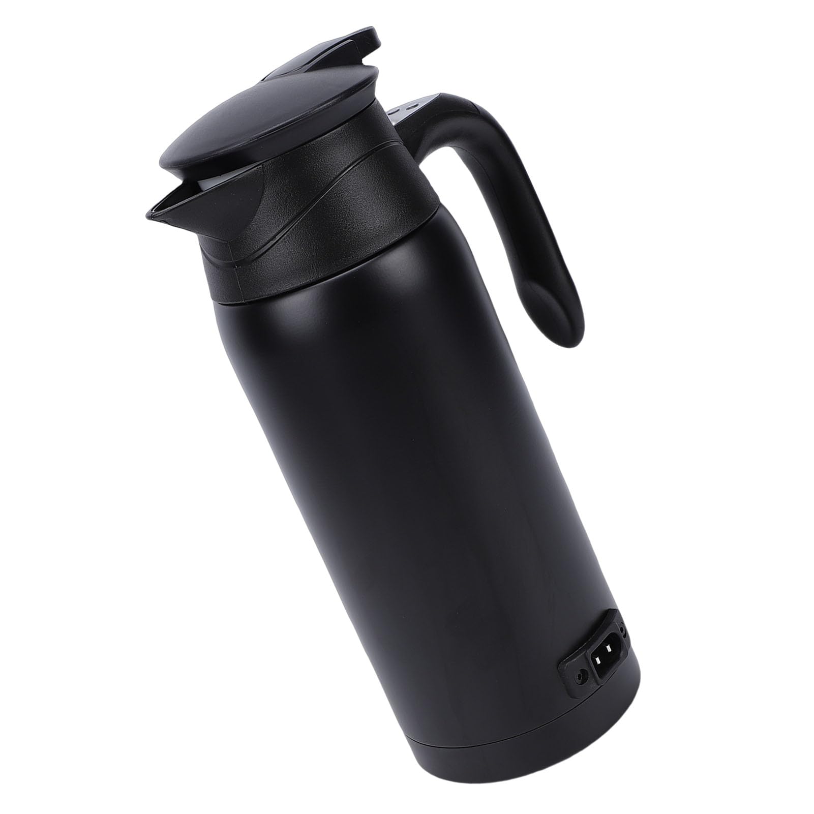 Hervidor Eléctrico para Automóvil, Caldera de Agua Caliente Portátil con Pantalla Digital de Doble Capa de Acero Inoxidable 304 de 800 Ml, Ideal para Automóviles, Viajes, Camiones, SUV y