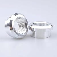 Vista 1 de AC PERFORMANCE Aluminio 3/4 NPT Hembra Soldadura en Tapón, 3/4" NPT Conexión para Tanque de Combustible Soldable, Paquete de 2