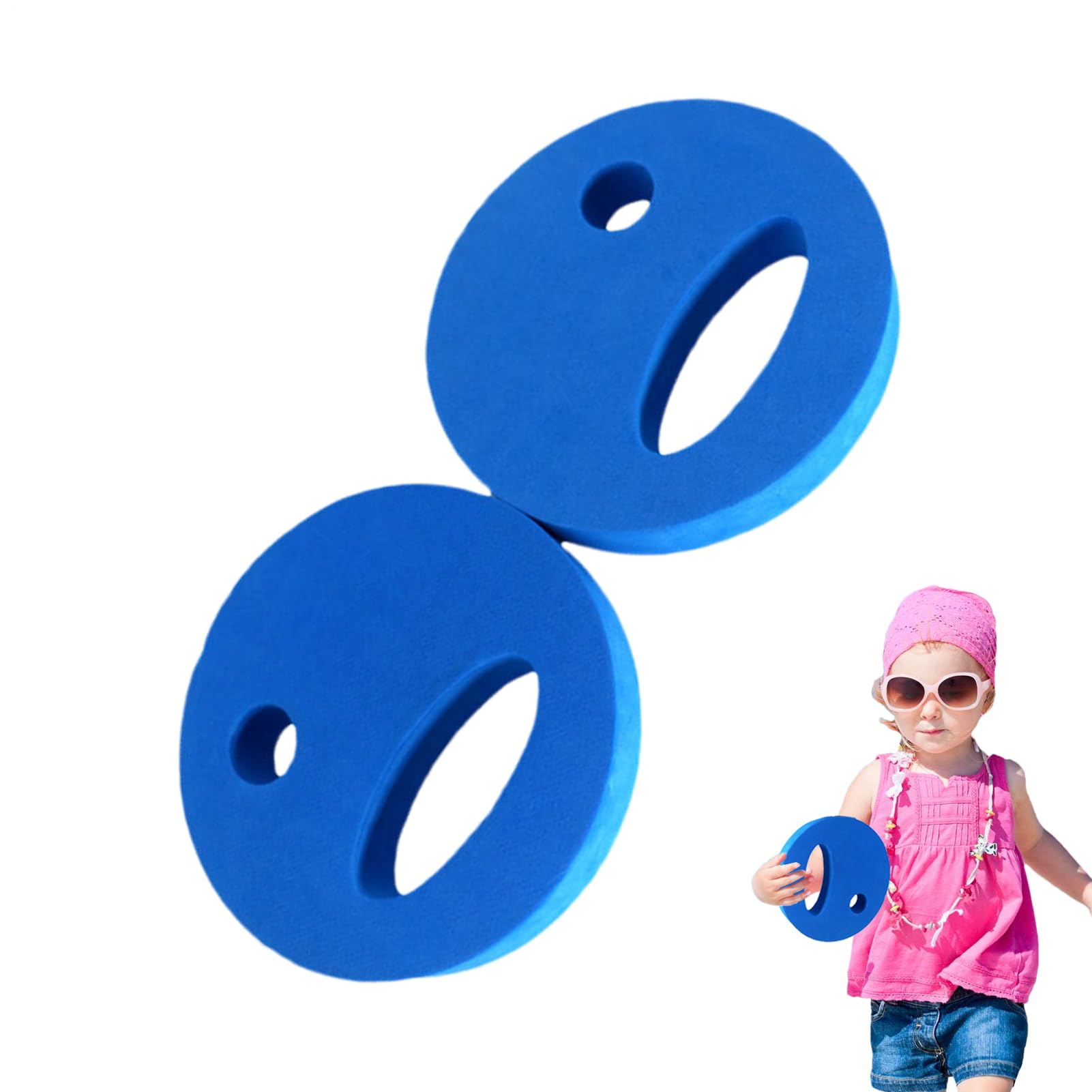 Lot de 2 disques d'exercice aquatiques en mousse EVA, accessoires d'entraînement de résistance aquatique, équipement d'aérobic de natation pour débutants