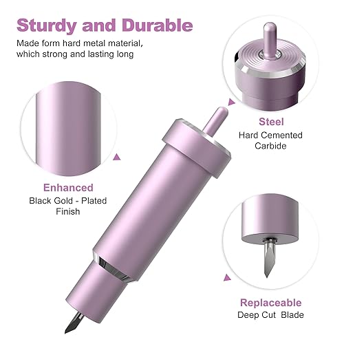 Miniatura 4 de Explore la carcasa cortada de tela adherida + cuchilla de corte de repuesto compatible con máquinas de corte Explore Air2Air3MakerMaker 3, versión