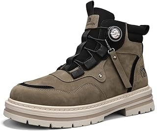 [FEEDU] バイクシューズ メンズ ダイヤル式 ライディングブーツ 厚底 ハイカットオートバイの保護靴 ライダーブーツ 大人用 バイク用ブ ーツ コンバットブー ツ 人気 滑り止め 防水 耐磨耗性