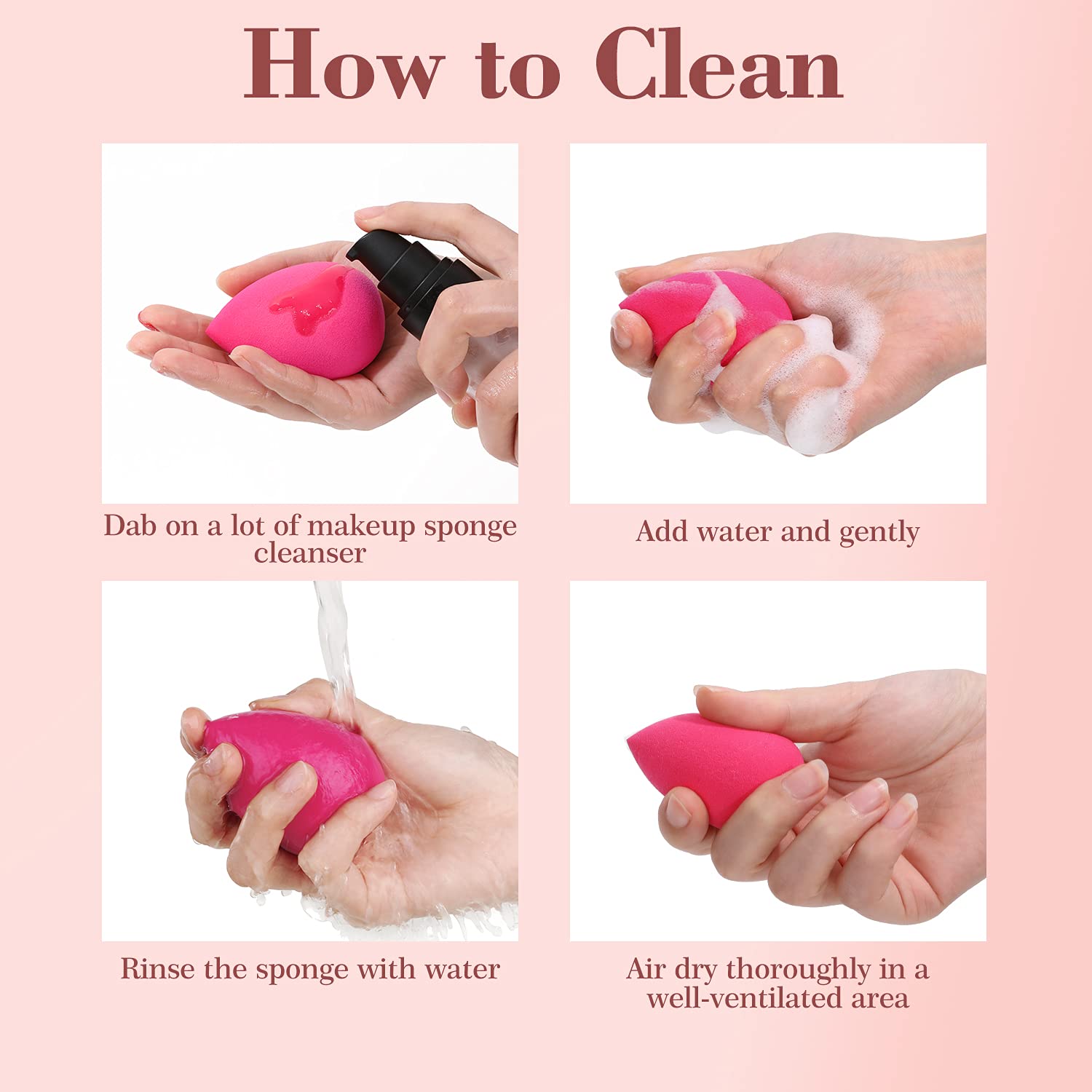Makeup Sponges Beauty Blender Set - 5Pcs Larbois Makeup Sponges Blender Beauty Blending Sponges Makeup Sponges for Foundation Beauty Blender Multicolored Makeup Sponge : Beauty & Personal Care