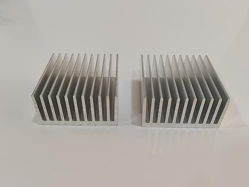 Miniatura 9 de Aluminio Chipset Disipador de Calor Radiador Disipador de Calor Aleta de Refrigeración Plata para CPU LED Power Active Componente 1.575 x 1.575 x