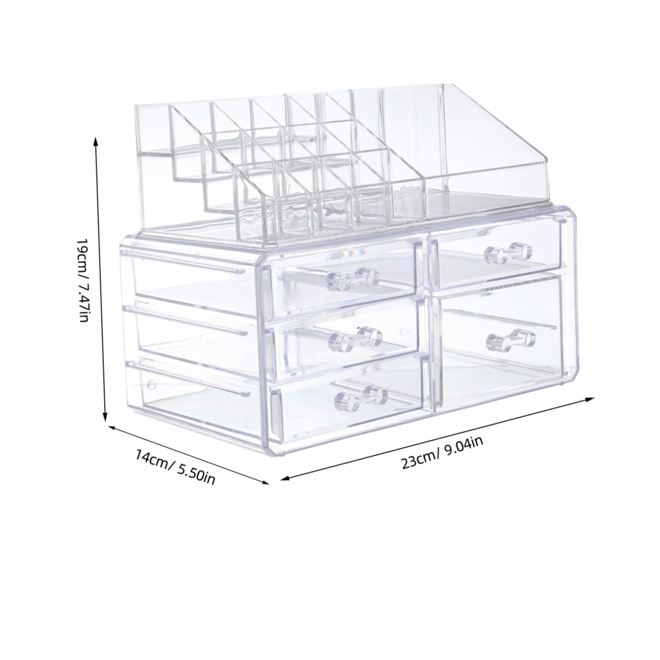Organisateur de Maquillage à Tiroirs en Acrylique pour Bureau