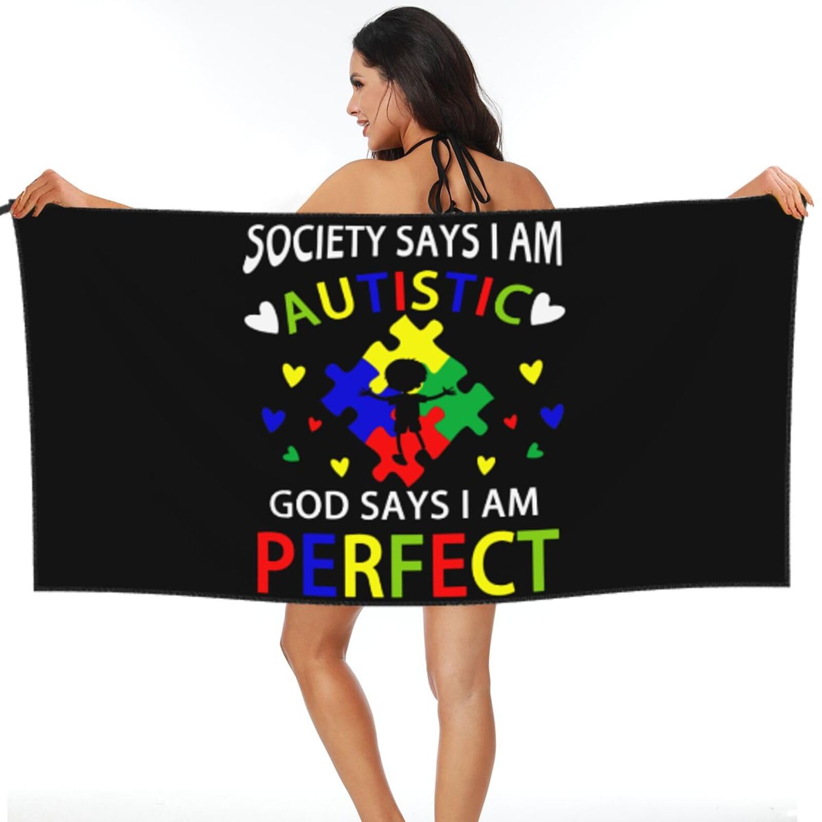 Serviette de plage pour piscine et voyage pour des vacances sans contrainte