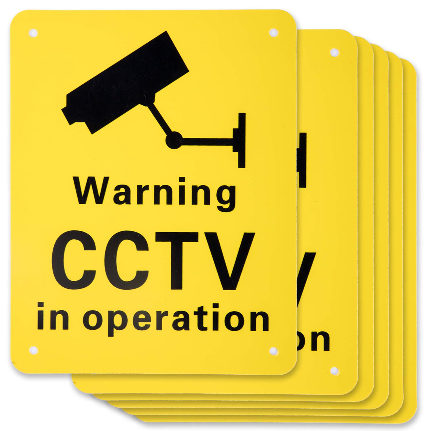 CCTV Warnschild „Videoüberwachung“ – 5 Stück Aus Hart-PVC Für Innen & Außen