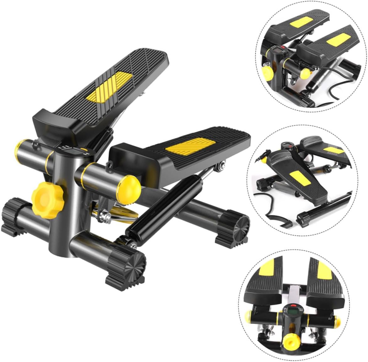 Pedal Exerciser Stepper Exercise Machine Home Pedal Exerciser Stainless Steel Plastic Armrests Stair Stepper