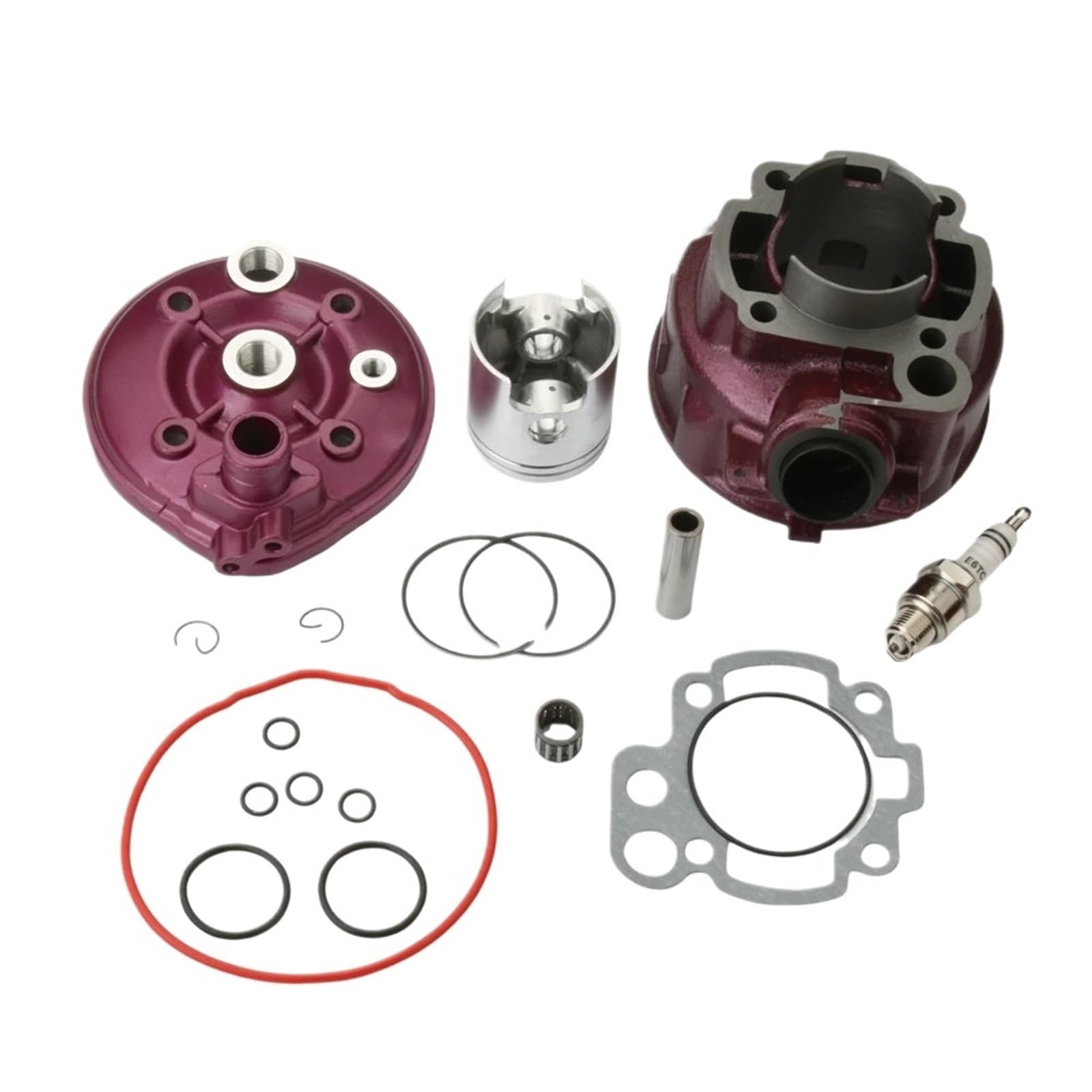 Kit cylindre et culasse 49mm 90cc pour moteur AM6 50cc 2T