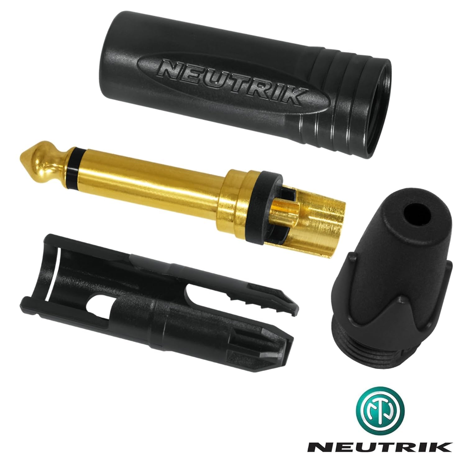 WBC-PRO-GUITAR, 4 metros, 20 AWG, tapa baja (18 pF/ft) - Grado profesional - basado en grafito - Cable de guitarra de doble blindaje, bajo, instrumento con conectores Neutrik recto a ángulo de 6,35 mm