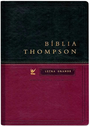 Bíblia Thompson - AEC - Letra Grande - Verde e Vinho