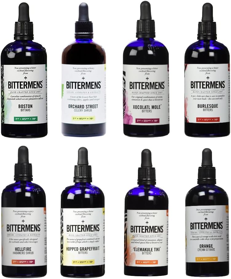 Amazon.com : Bittermens Cocktail Bitters Collection - Set of 8 Flavors ...