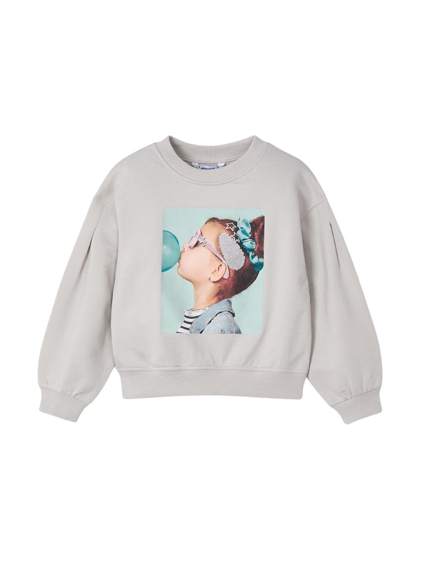 Pullover Mayoral fille ciment avec accessoire chic pour enfant - 5