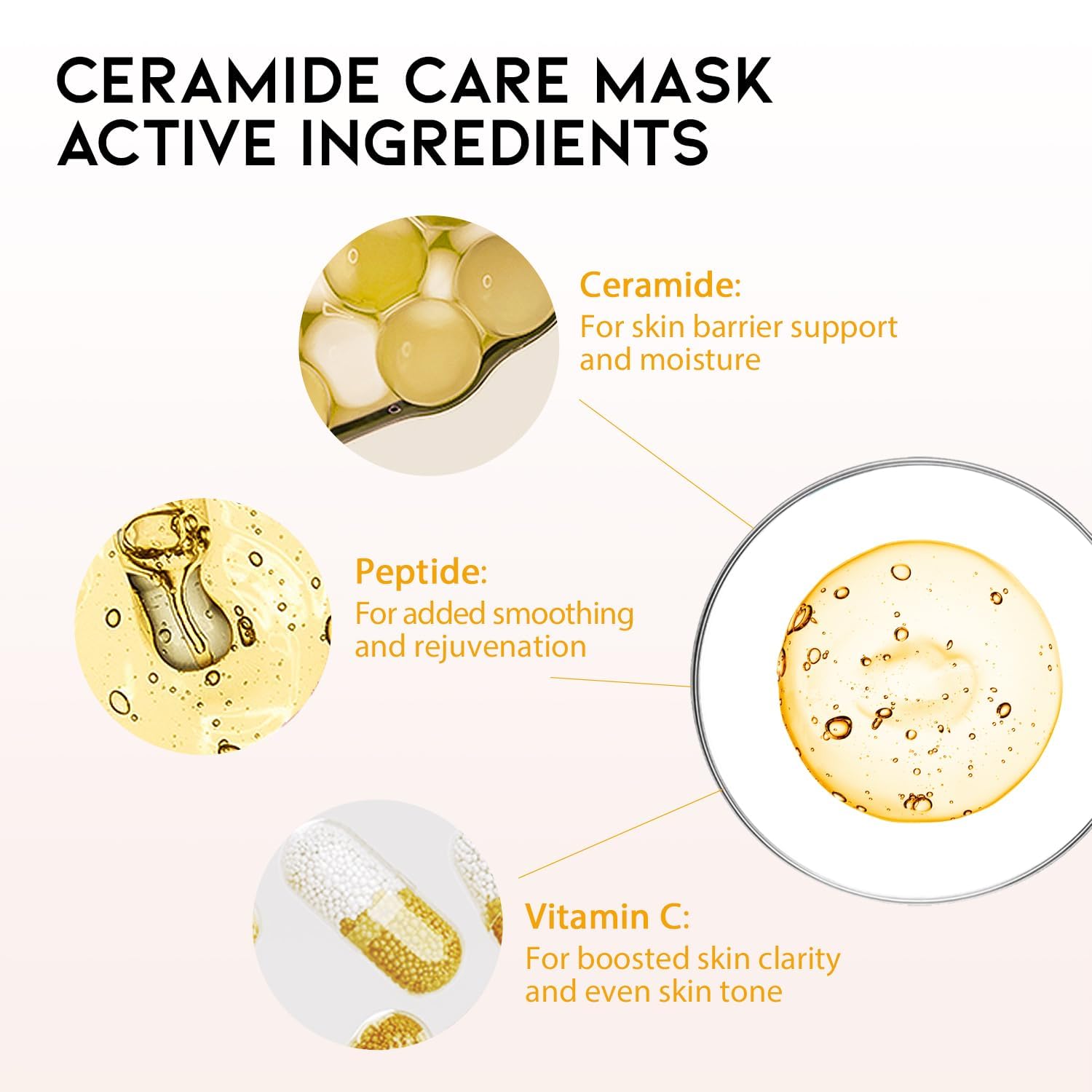 #OOTD Face Mask Korean Skincare for Dry Sensitive Skin | Hydrating, Revitalizing, Calming, Collagen, Ceramide, Cica, Vitamin C Serum Sheet Masks (12EA) - Image 5