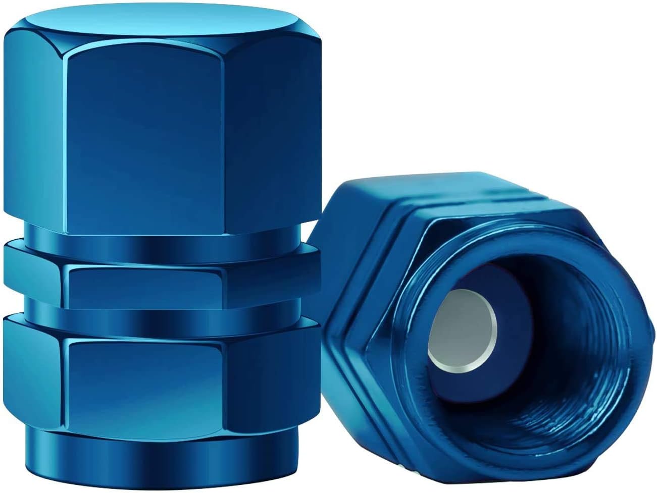 10本のタイヤ エア バルブ キャップ 車 バルブステムキャップ アルミニウム合金タイヤバルブ車 空気漏れを防ぐため エアバルブキャップ 軽量 高 強度 アルミ 製 腐食 防止 高級 アルマイト 仕上げ 自動車 オートバイ 用 ホイール エア バルブ キャップ 高さ16 7mm 六