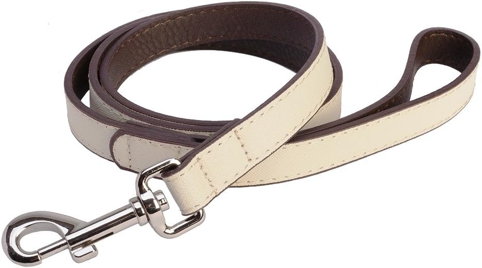 DO & G Leather Collection Dog Lead, Navy Blue