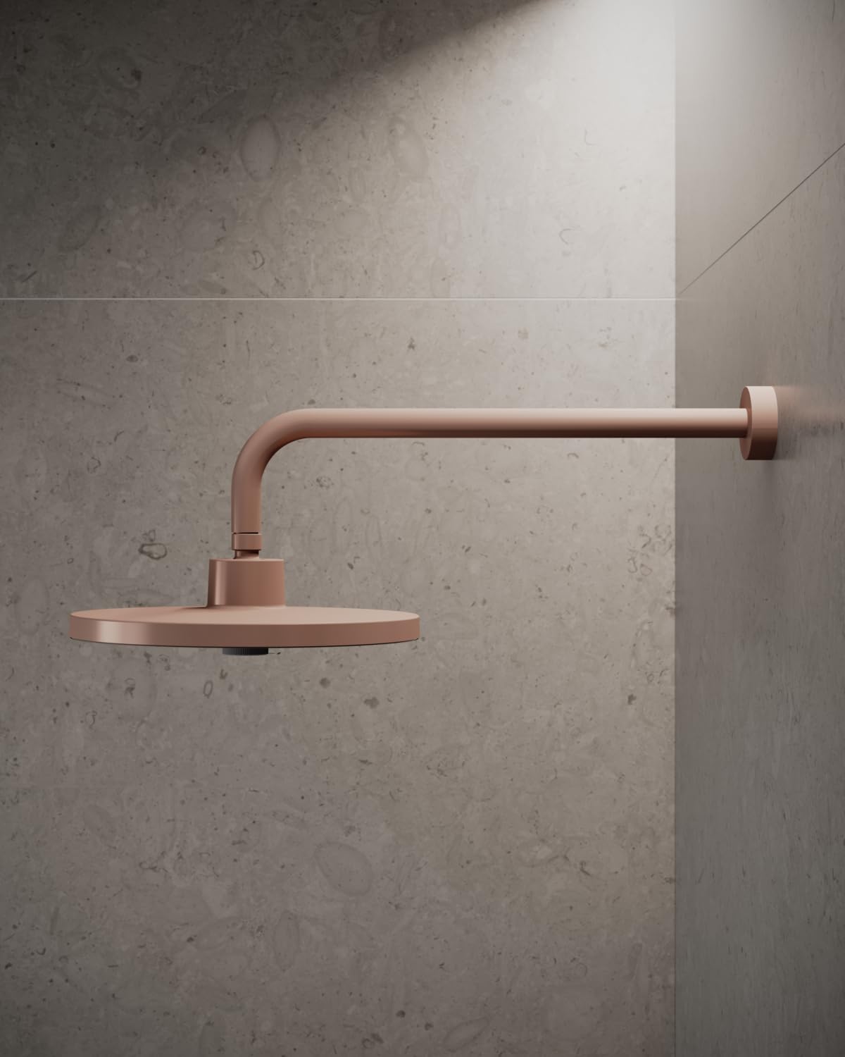 Ideal Standard - Idealrain, Braccio per soffione 55x418x114mm con sporgenza 40cm, Accessorio per montaggio soffione a parete, Rosé