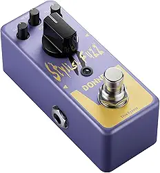 Pedal de guitarra Donner Fuzz - Mini pedal de efeito Fuzz clássico e estiloso para guitarra/baixo elétrico, True Bypass