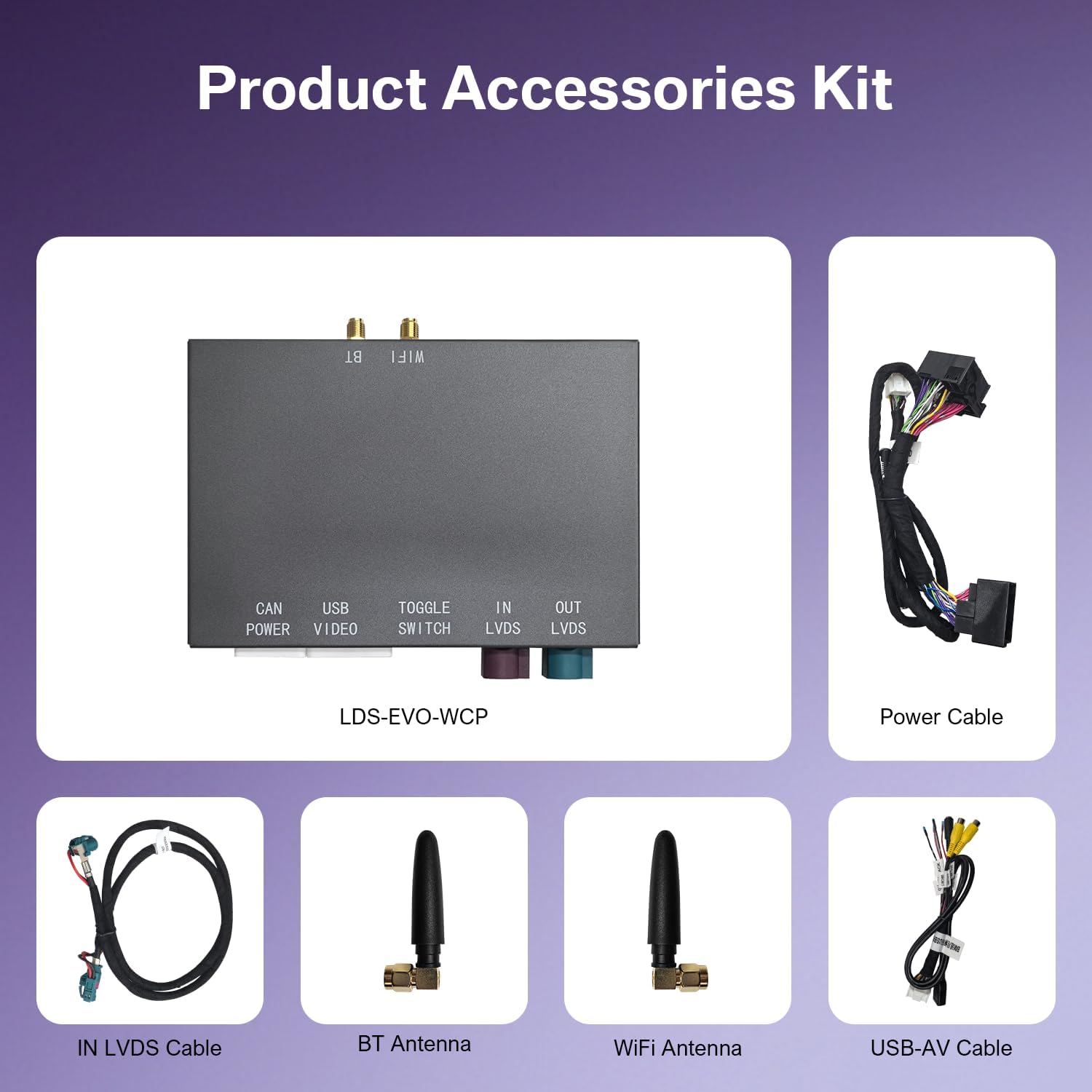 Wireless Carplay Android Auto for BMW EVO System, for BMW 1/2/3/4/5/6/7/X1/X3/X4/X5/X6 2016-2020 Compatible with Carplay, Mirrorlink, Reverse Camera, Navigation