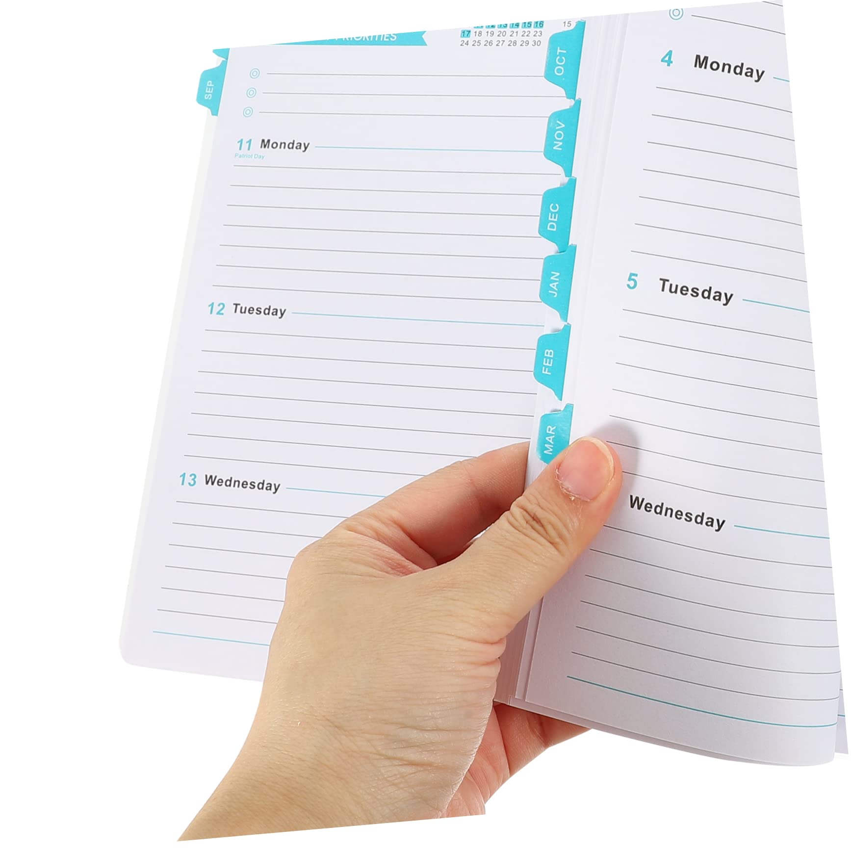 VILLCASE 5pezzi Planner Accademico Agenda Settimanale Per Studenti e Professionisti Per Pianificare Attività e