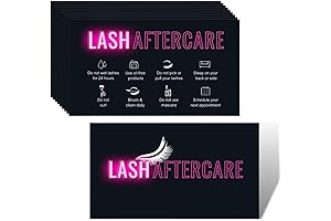 Lash Room Essentials: Aftercare Instruction Cards for Eyelash Extensions