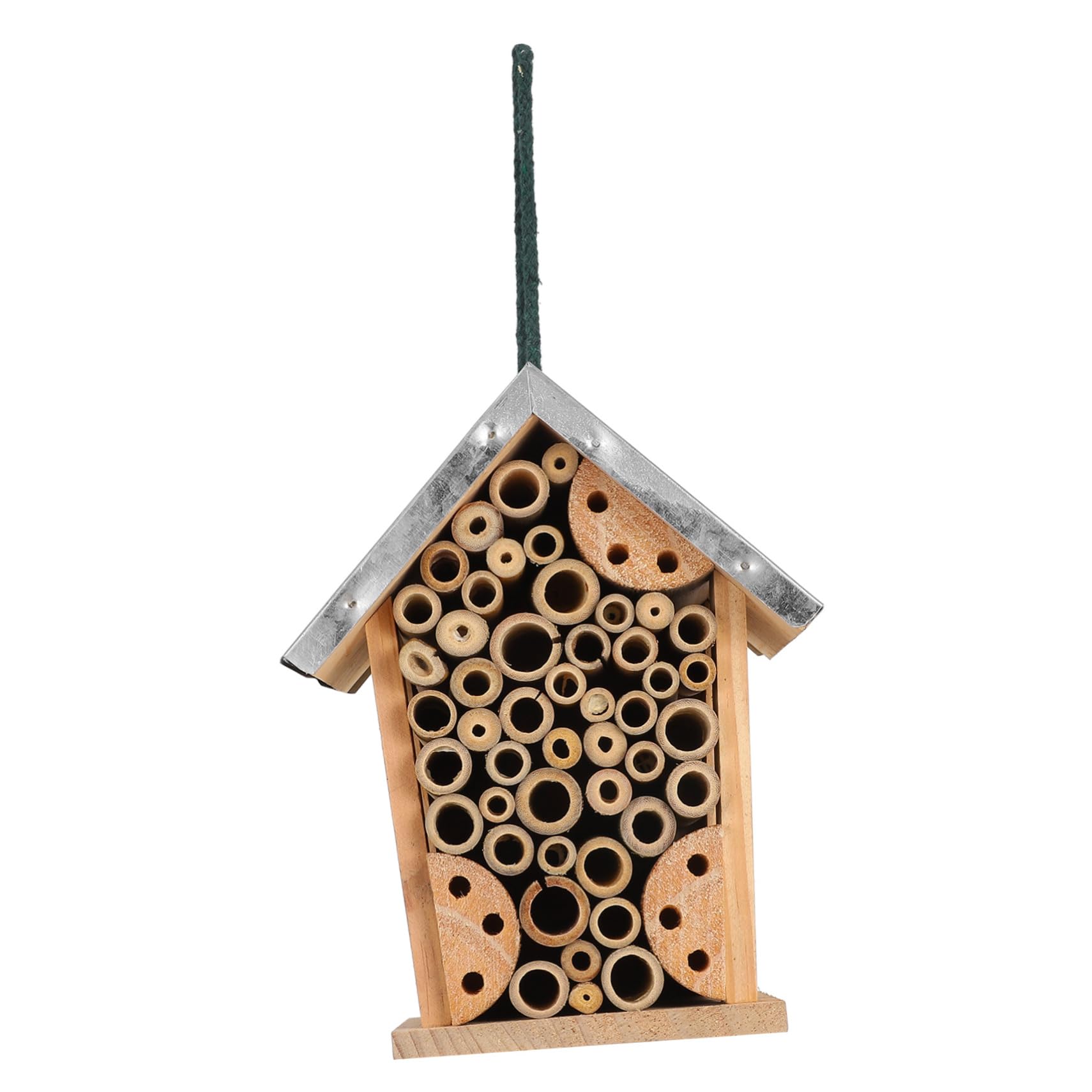 Hängendes Insektenhotel und Eisen für Garten Bienenhaus für Bestäuber Dekorativ und Leicht Aufzuhängen