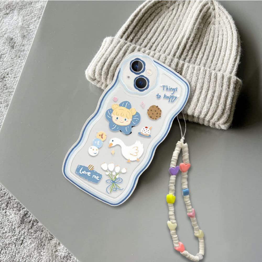 Cute Lanyard Silicone Aesthetic Phone Case for iPhone 13 12 11Pro Max