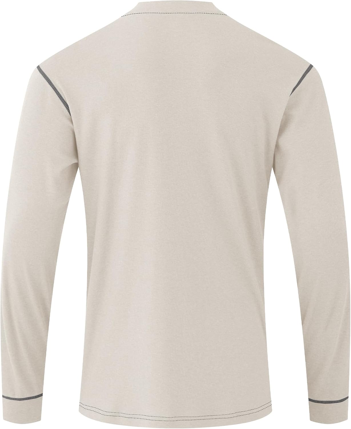 WORKWEYA FR Shirt for Men 5.5oz Lightweight 100% Cotton Flame Resistant Henley Shirt NFPA 2112