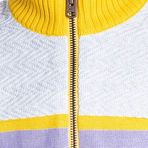 Image of THE ORIGNAL CHERRY CRUMBLE CALIFORNIA Boys Cherry Crumble Boy's Cotton Sweater (Ws-Swtr-2331 Royal Blue Mustard 3Y)