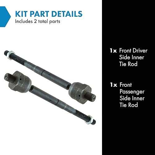 Miniatura 734 de TRQ Juego de barras de acoplamiento exteriores compatibles con Chevrolet Cruze Volt 2016-2019