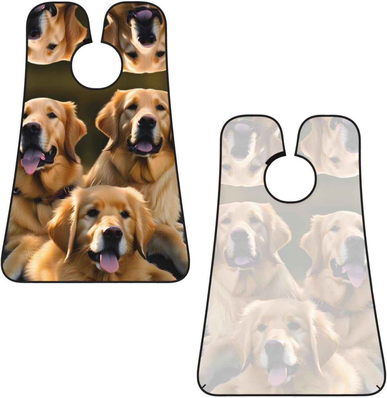 Golden Retrievers Print Beard Bib Apron, Shaving Apron For Dad, Men'S Hair Catcher For Shaving Best Gifts For Dad