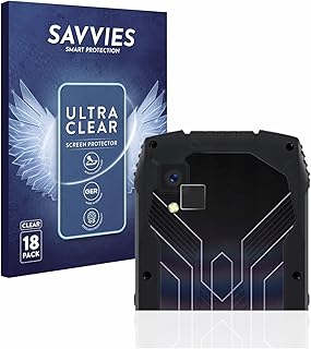 Savvies Screen Protector compatible with Cubot King Kong Mini 3 (ONLY Camera) Protection Film Clear 18-Pack
