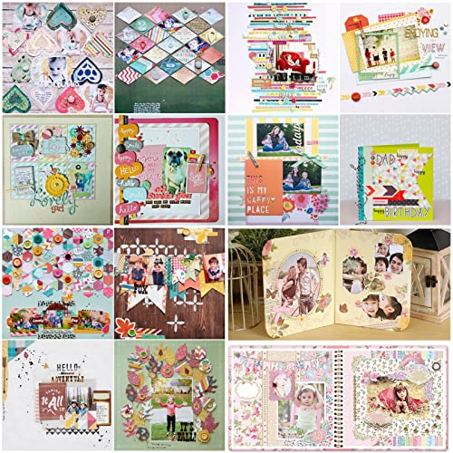 Vintage Scrapbook Paper - 6X6 Inch Wooden Grain Pattern Decorative Craft Paper Pad For Card Making Scrapbooking Collage Supplies,12 Designs 24 Sheets #TOP6