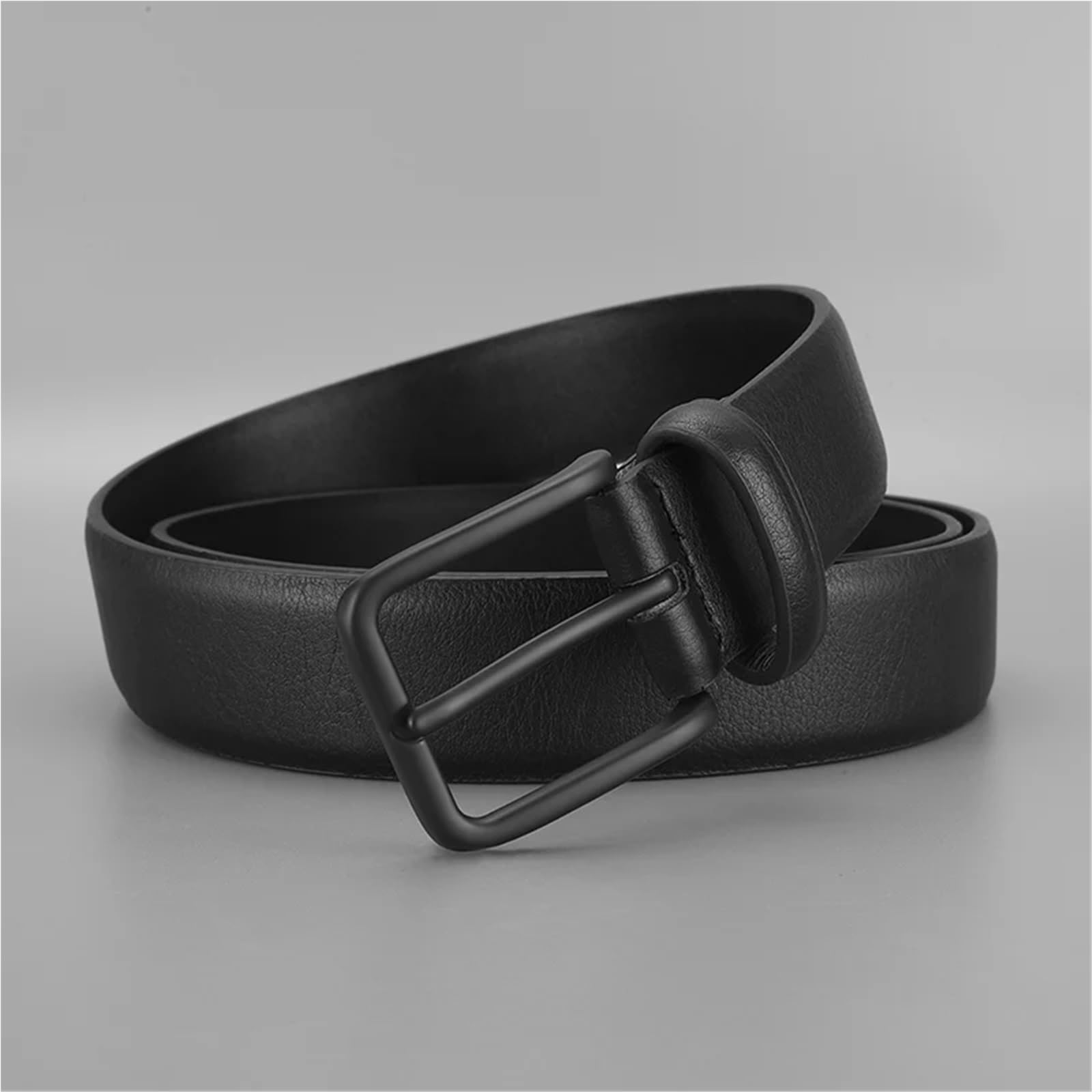 2 pezzi Cintura da uomo con fibbia maschile in pelle Cinture in vita for jeans Per Uomo